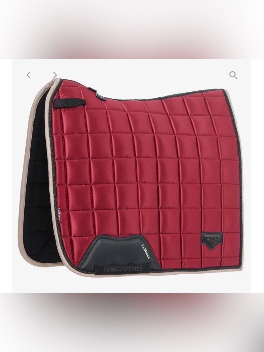 Loire Classic Square Dressage Saddle Pad Ember